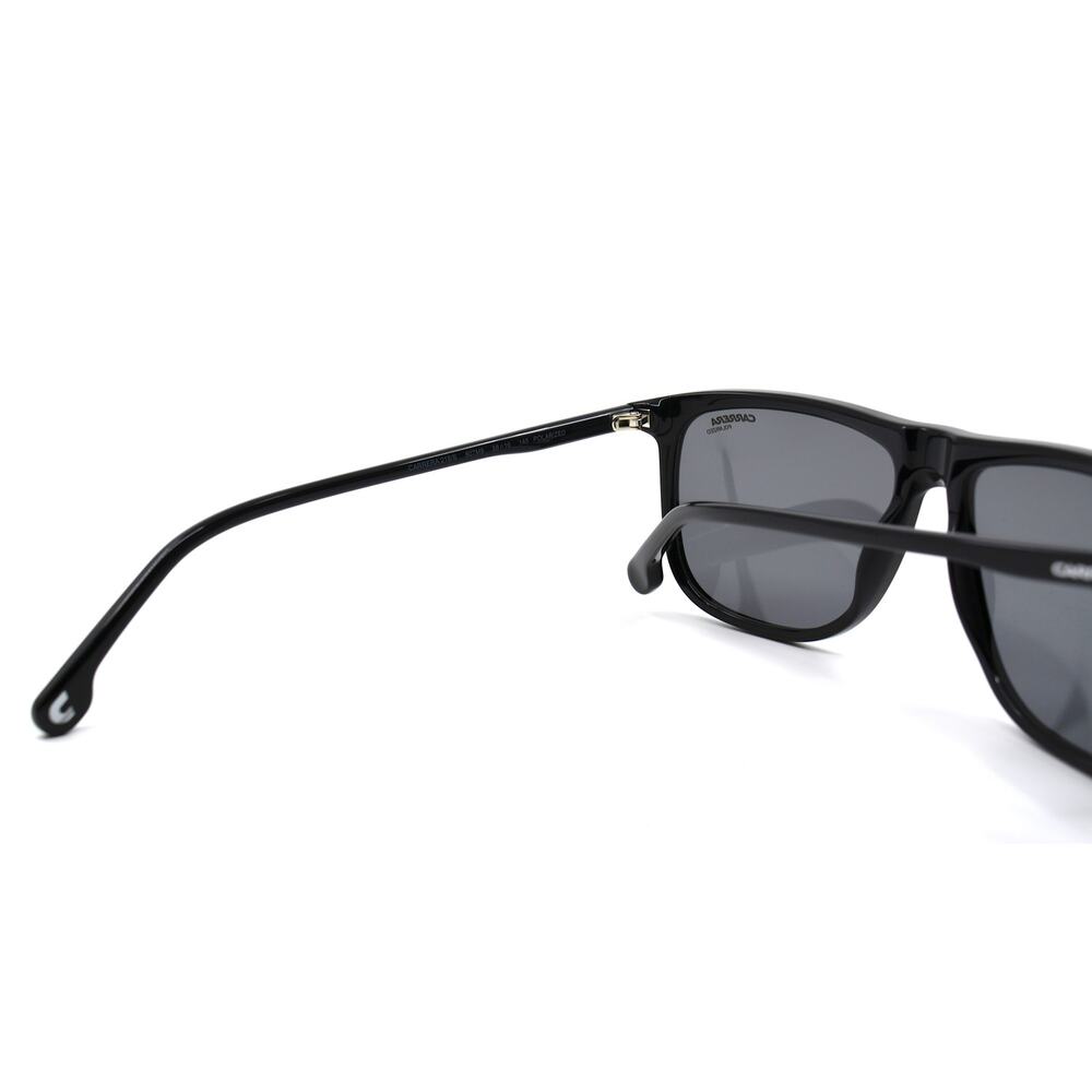 NEW CARRERA 218/S 807 BLACK GREY POLARIZED AUTHENTIC SUNGLASSES - Picture 9 of 11